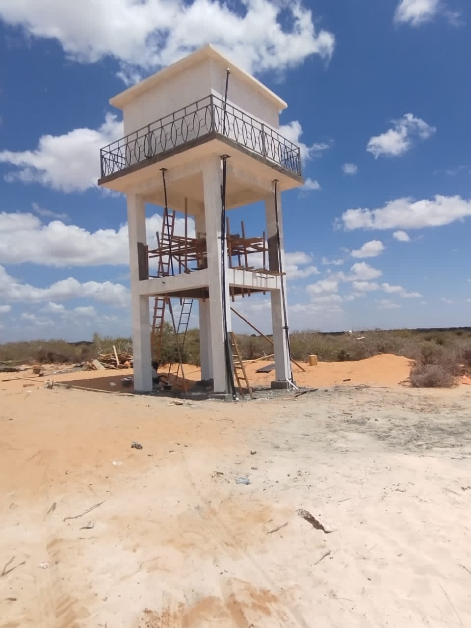 Construction d'un réservoir d'eau